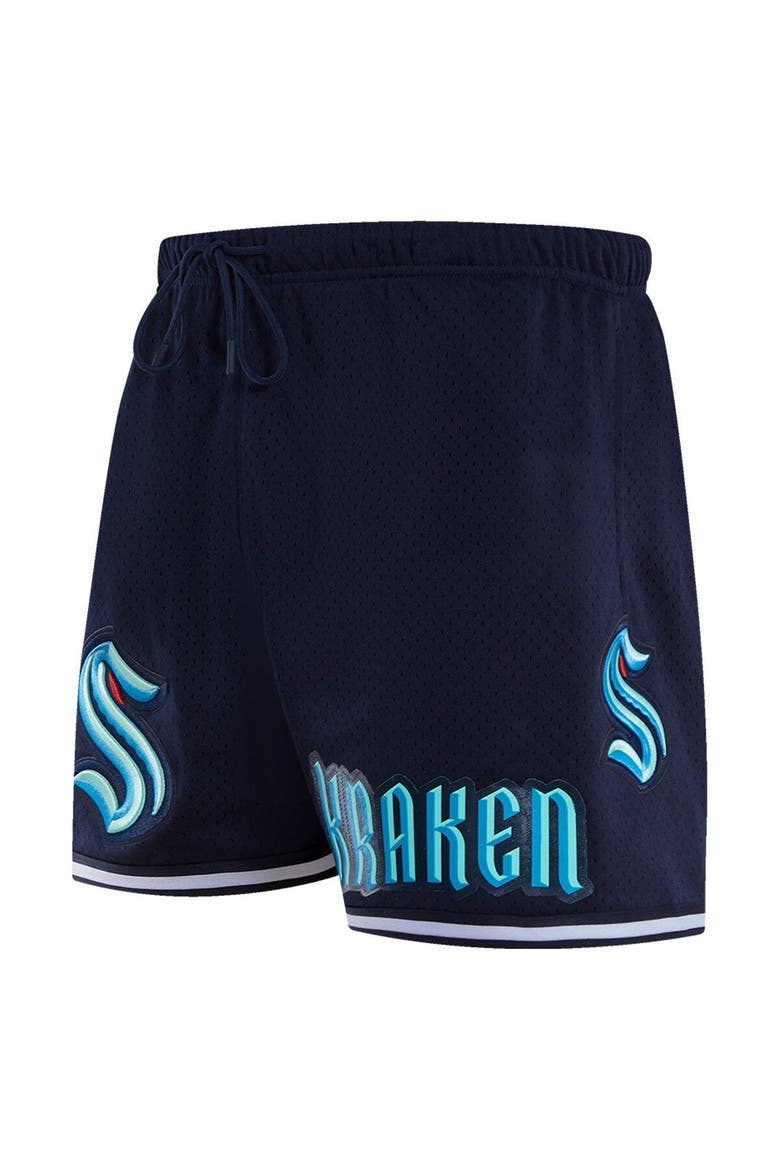Men's Pro Standard Navy Seattle Kraken Classic Mesh Shorts, Alternate, color, Navy