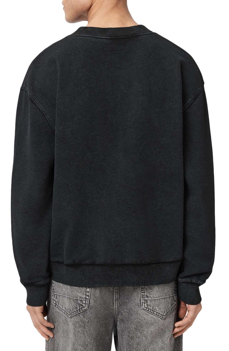 AllSaints Dash Embroidered Sweatshirt, Alternate, color, 