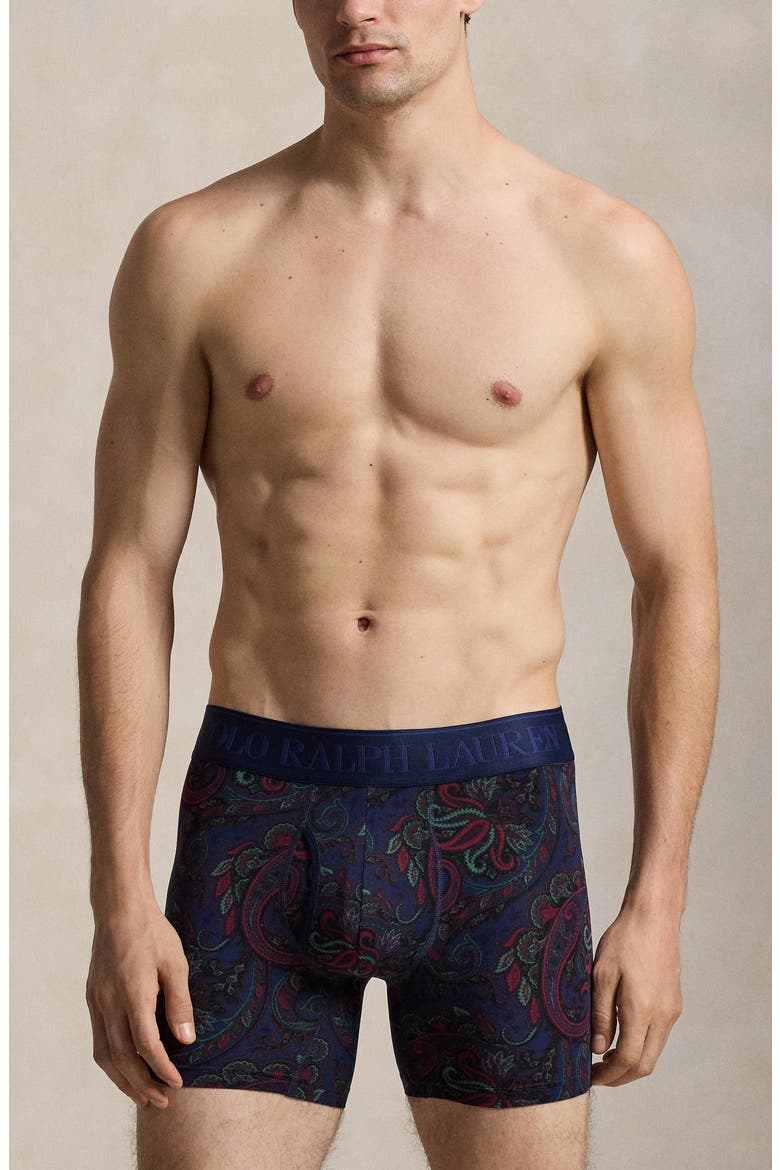Assorted 3-Pack 4D-Flex Microfiber Boxer Briefs, Alternate, color, GREEN/ PAISLEY PRINT
