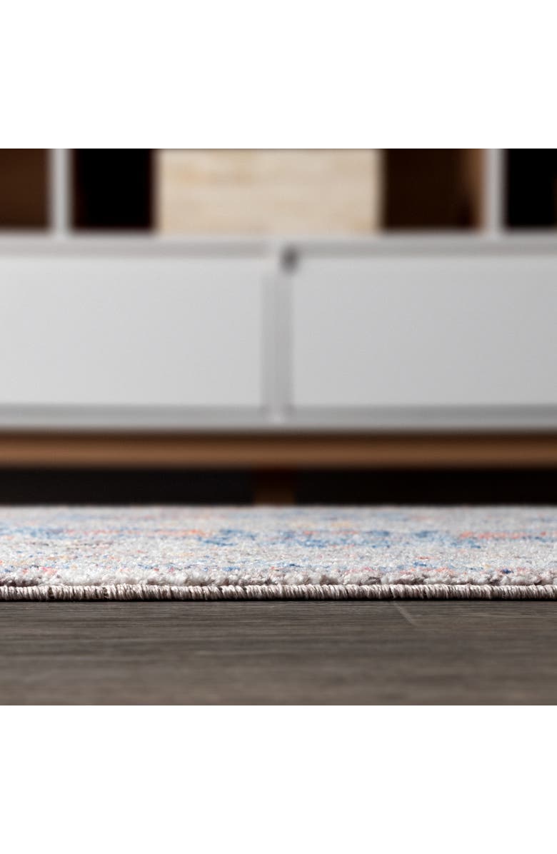 JONATHAN Y Manisa Vintage Medallion Area Rug, Alternate, color, Ivory/Peacock Blue/Coral