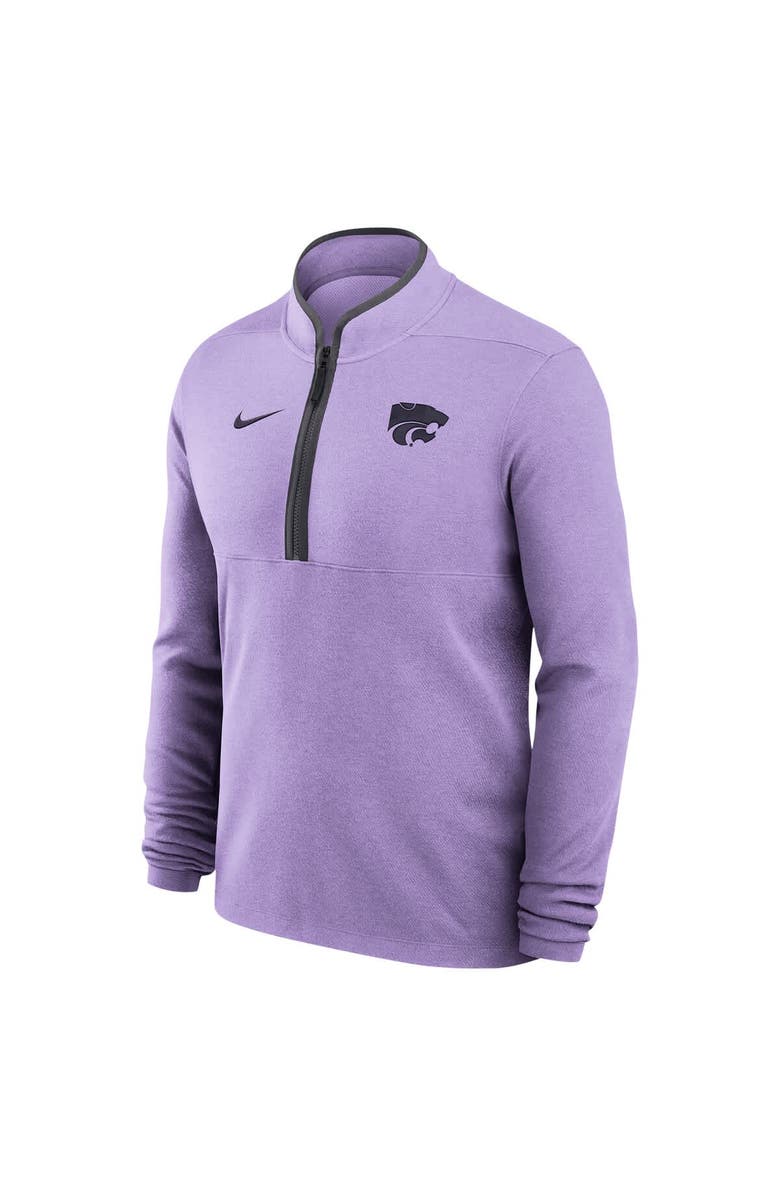 Nike Men's Nike Purple Kansas State Wildcats Coaches Courtside Basketball Victory Performance Quarter-Zip Top, Alternate, color, Purple