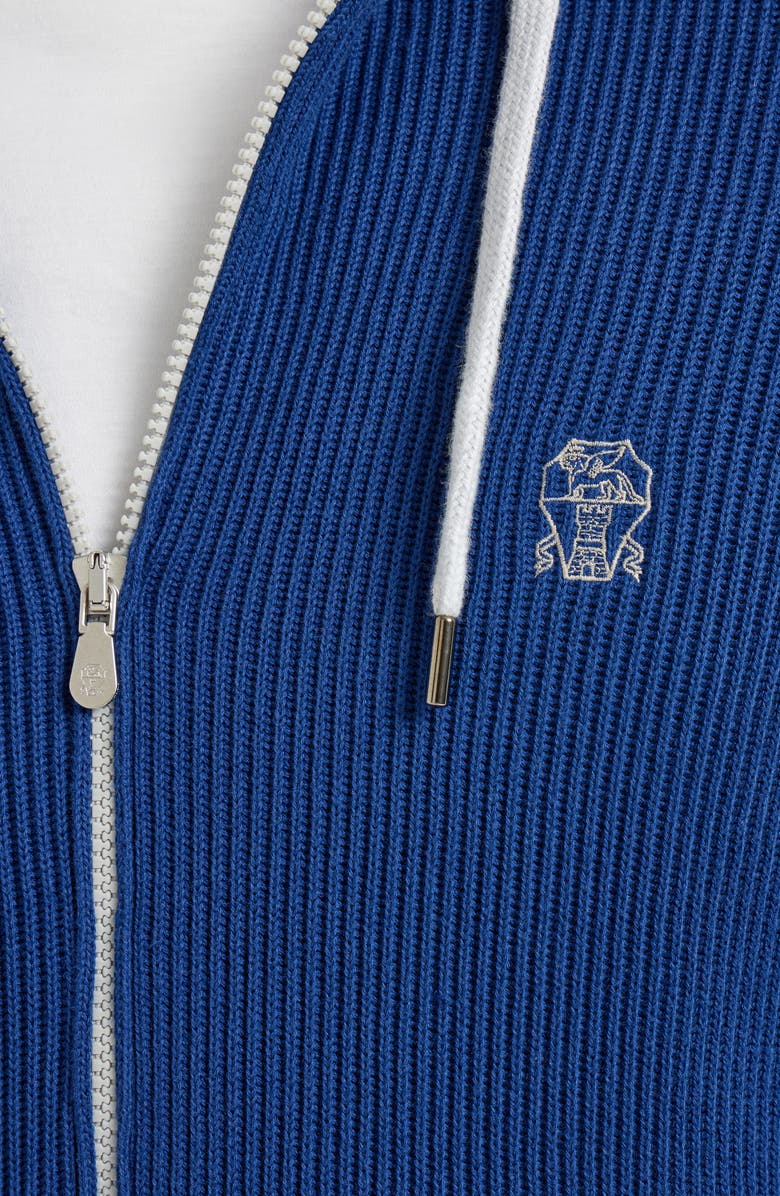 Brunello Cucinelli Knit top, Alternate, color, Avio Blue