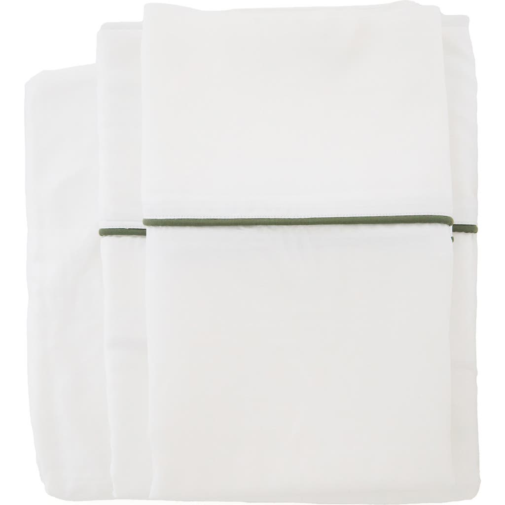 Pom Pom At Home Sheena Sateen Sheet Set In White