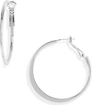 Nordstrom Demifine Tapered Hoop Earrings