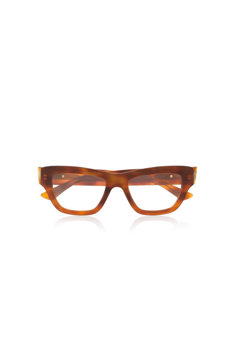 Bottega Veneta 51mm Rectangle optical glasses, Alternate, color, Tortoise