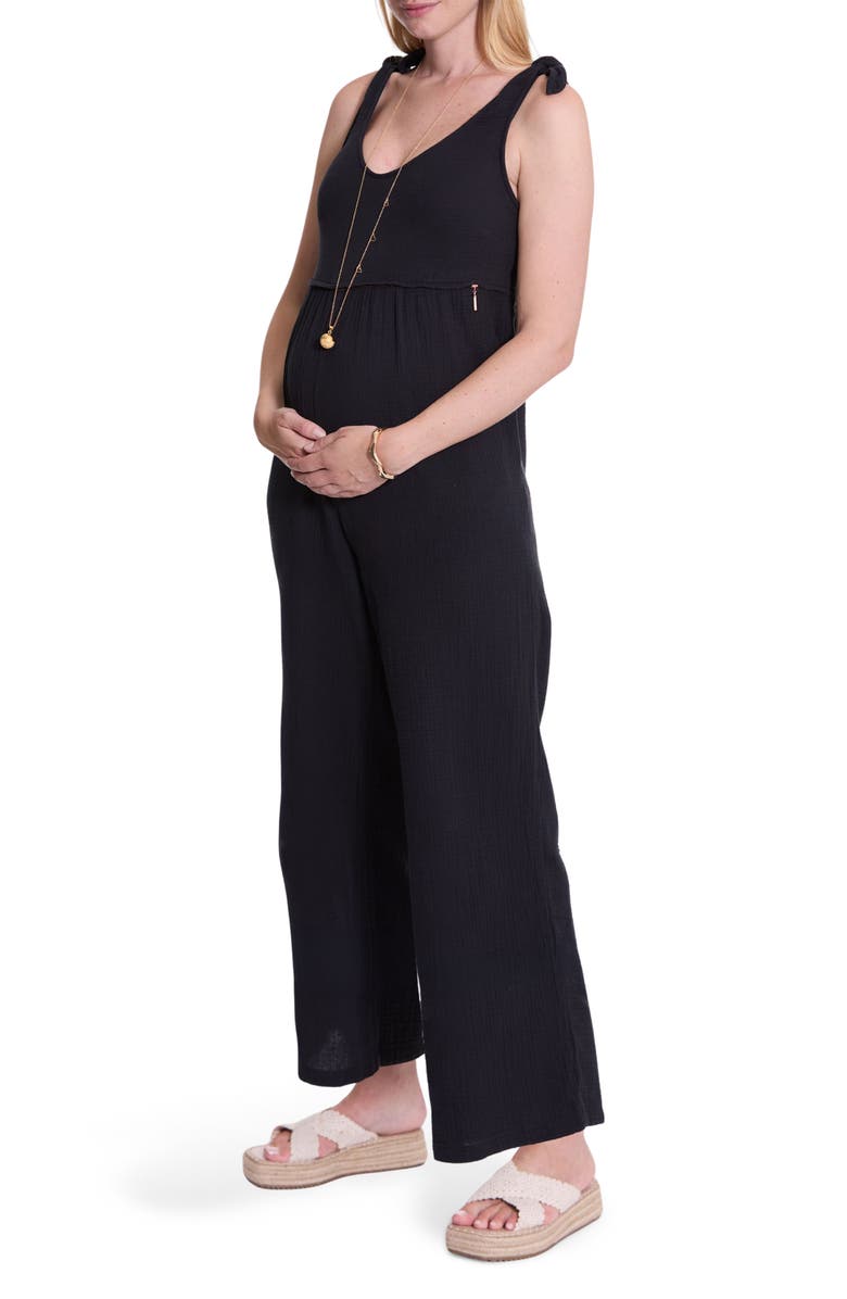 Cache Coeur Canyon Organic Cotton Gauze Maternity/Nursing Jumpsuit, Alternate, color,