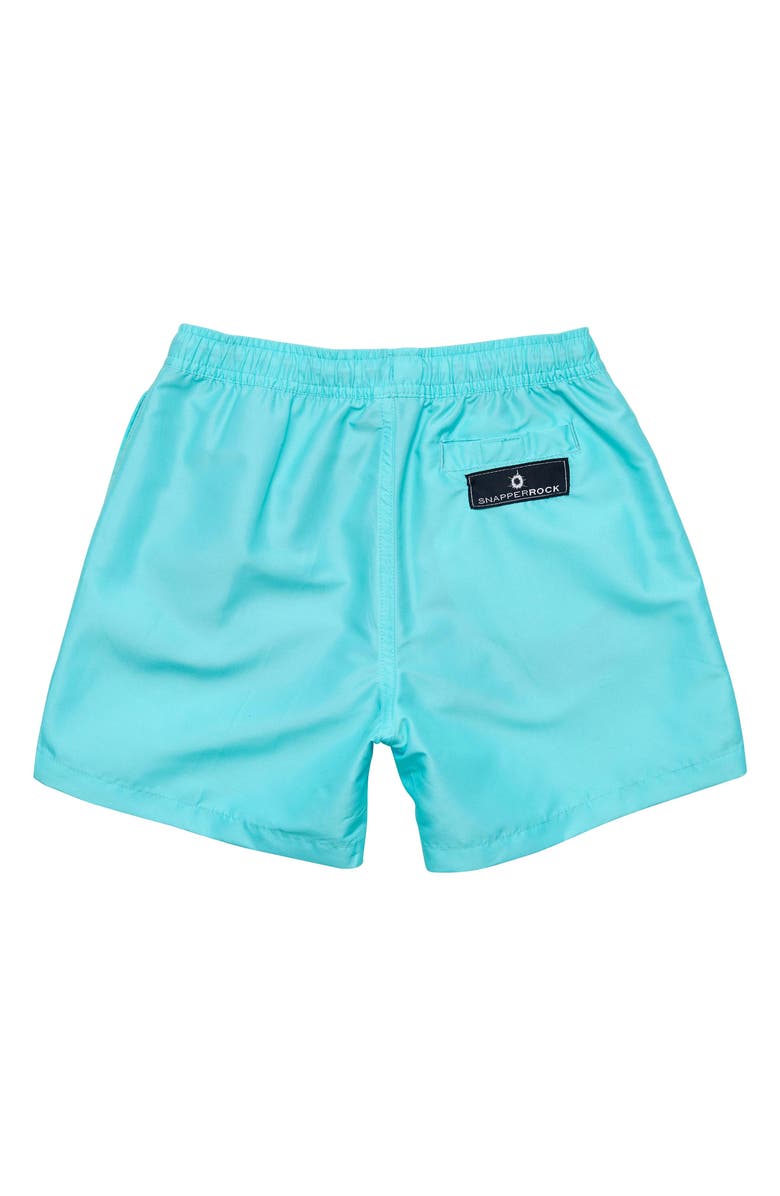 Snapper Rock Kids' Aqua Comfort Lined UPF 50+ Swim Trunks, Alternate, color,