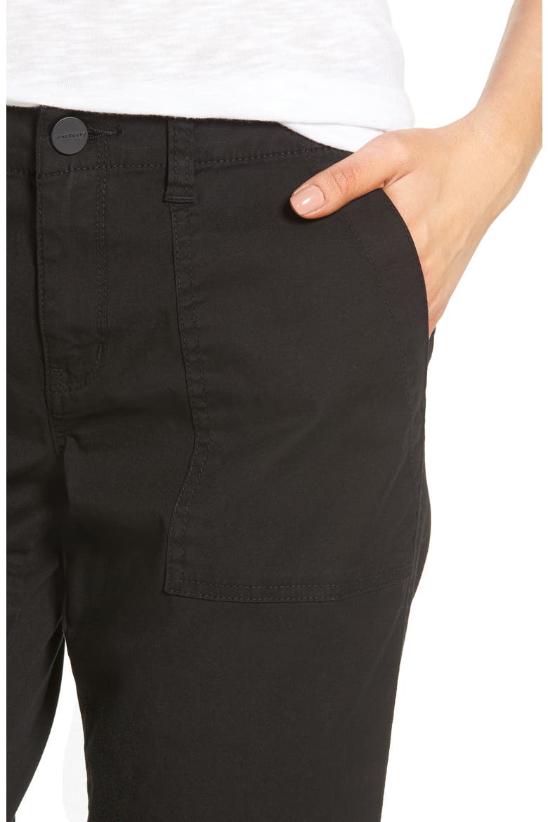 Sergent Crop Straight Leg Pants, Alternate, color, BLACK