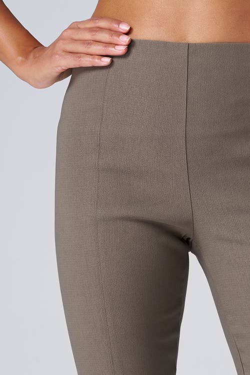 Franne Golde Slim Ankle Stretch Magic Pant In Khaki