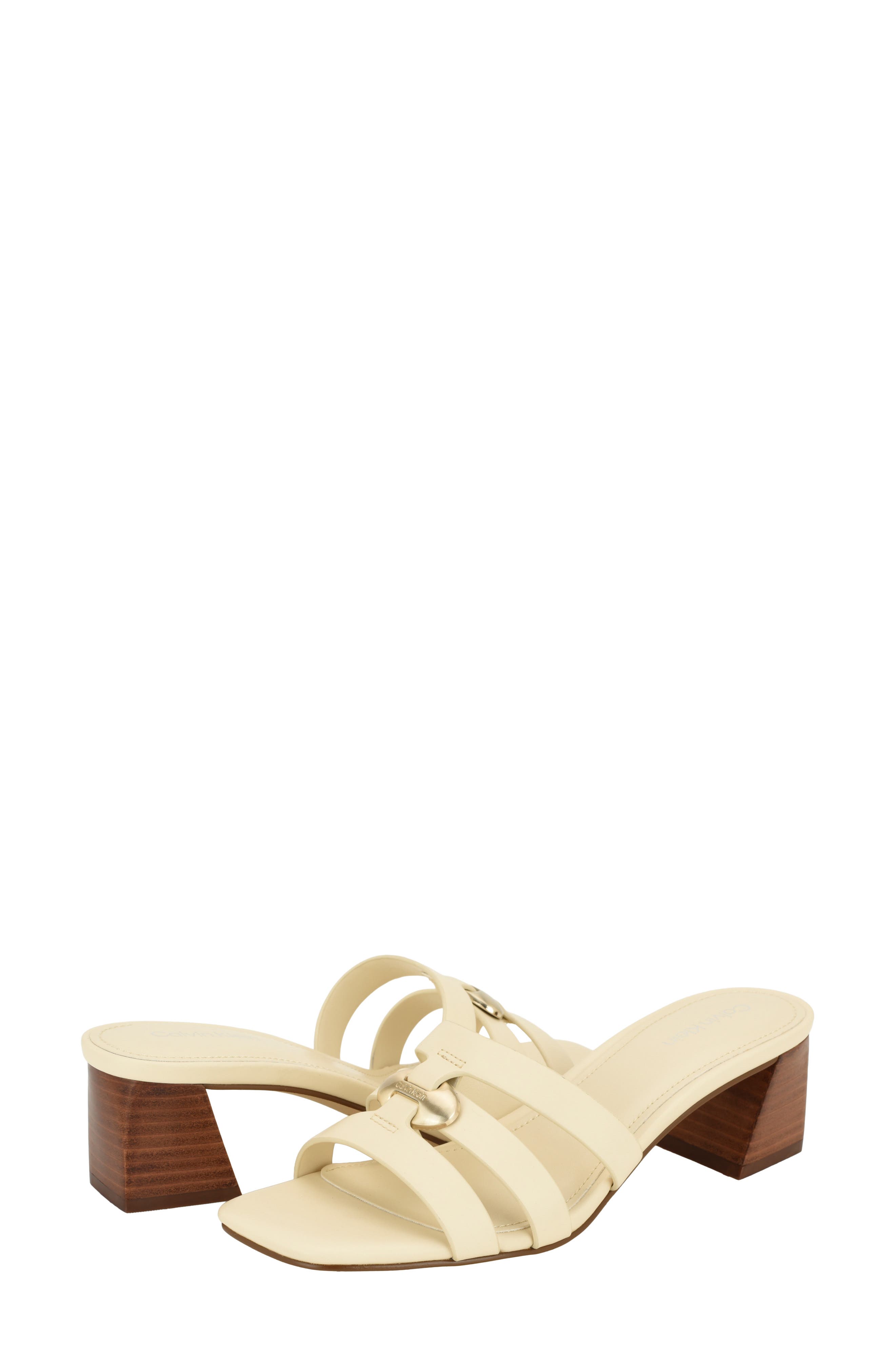 Adelaide Faux Leather Slide Sandal, Alternate, color, LIGHT NATURAL LEATHER
