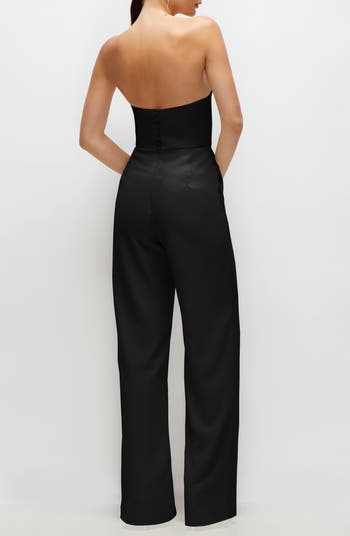 Corset Strapless Wide Leg Jumpsuit