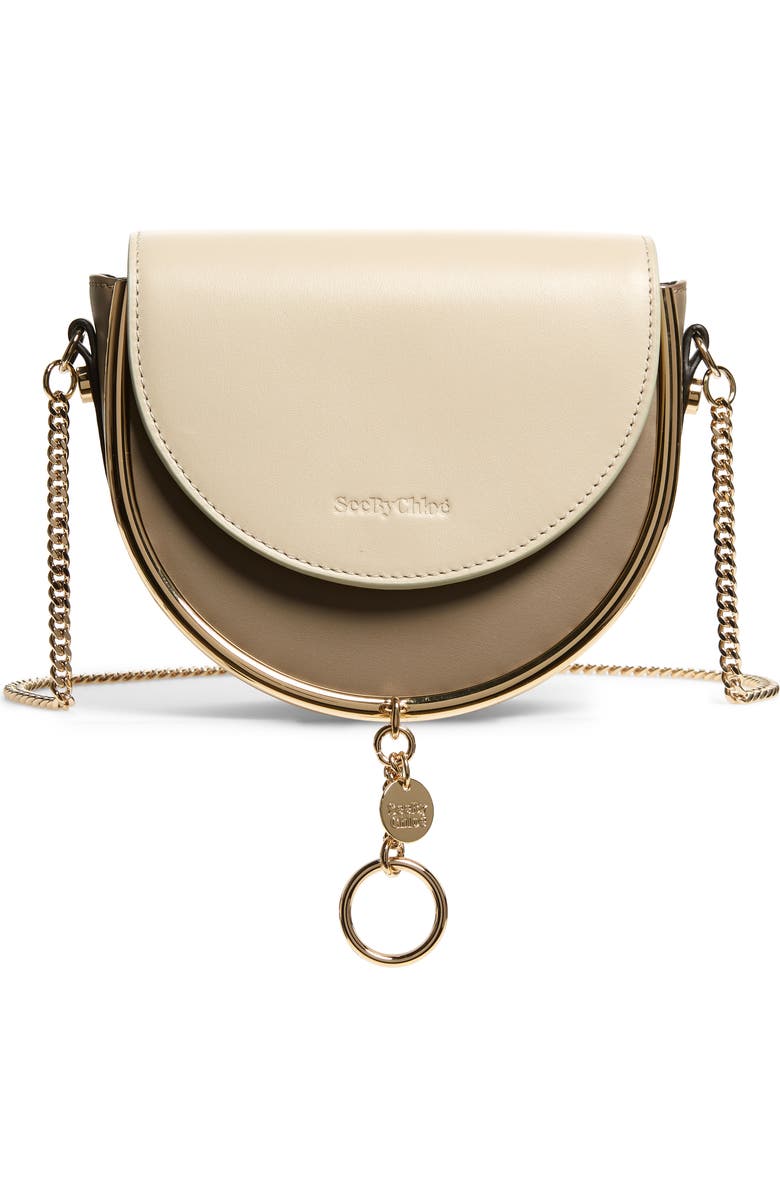 See by Chloé Mara Leather Saddle Bag, Main, color,