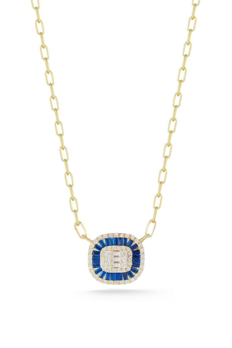 CZ Pendant Necklace, Main, color, GOLD
