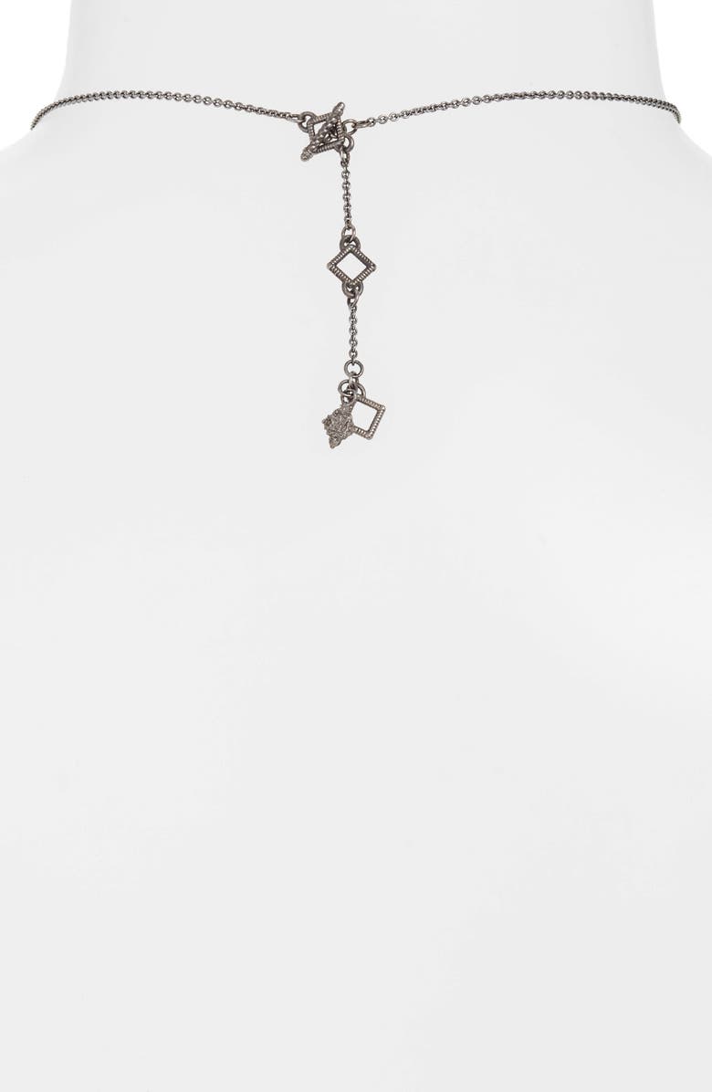 Armenta New World Champagne Diamond Pavé Pendant Necklace, Alternate, color,