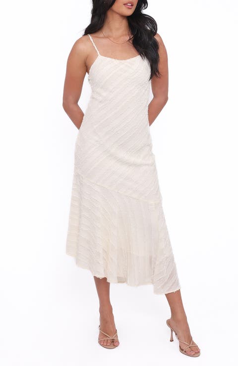 Aileen Tonal Stripe Midi Dress