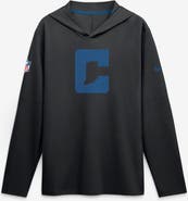 Nike Men's Nike Black Indianapolis Colts Sideline Alternate Lightweight Long Sleeve Hooded Dri-FIT T-Shirt