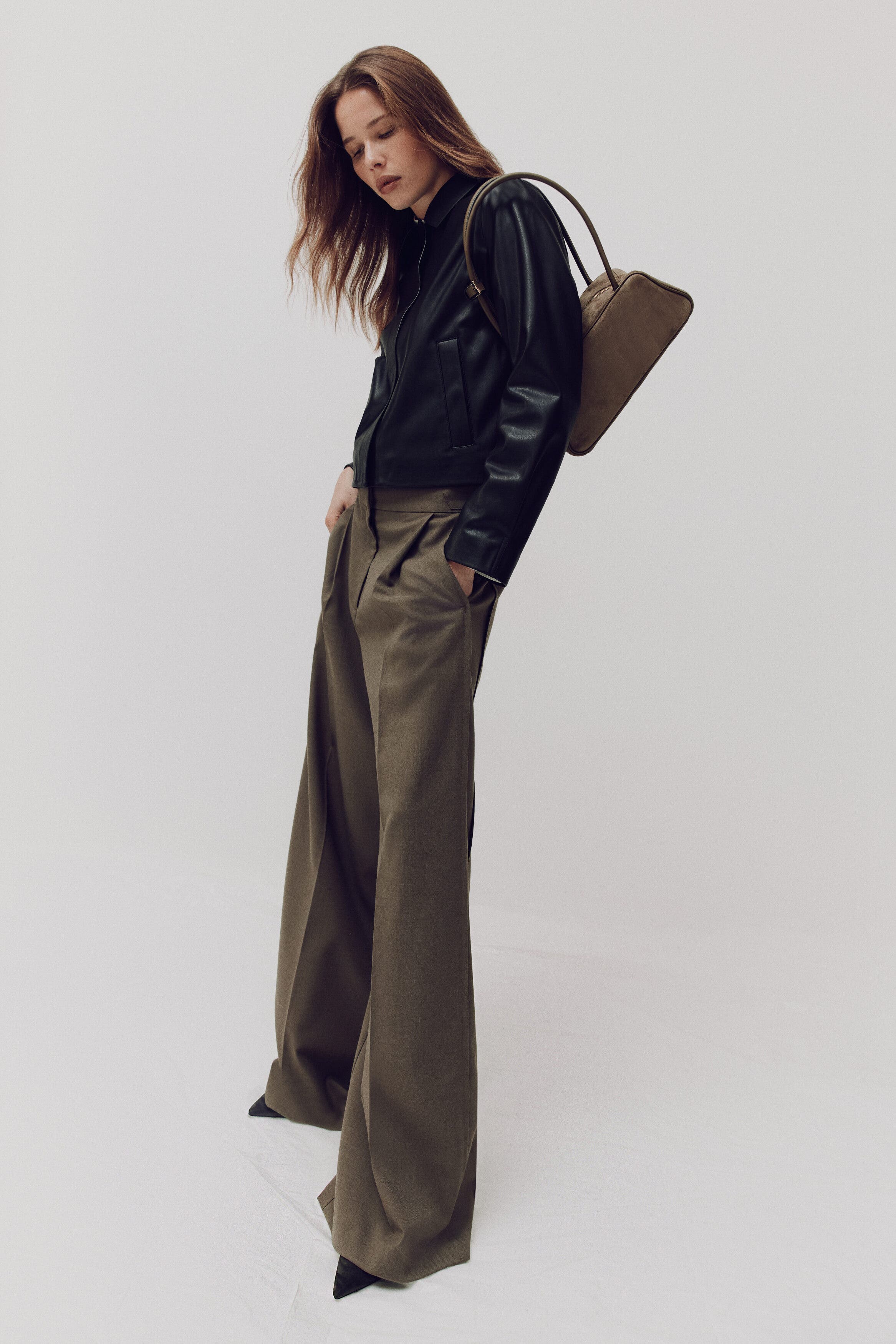 H&M Shoulder Bag, Alternate, color, Beige