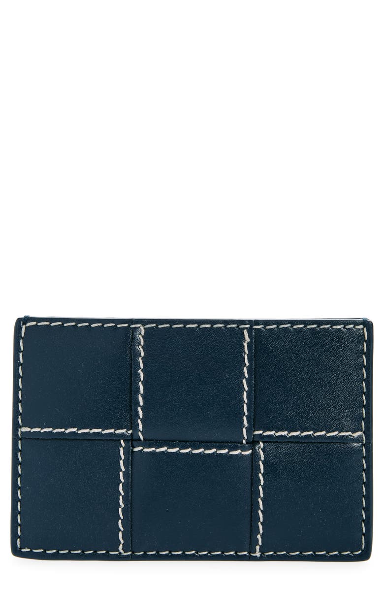 Bottega Veneta Intrecciato Leather Card Case, Main, color,