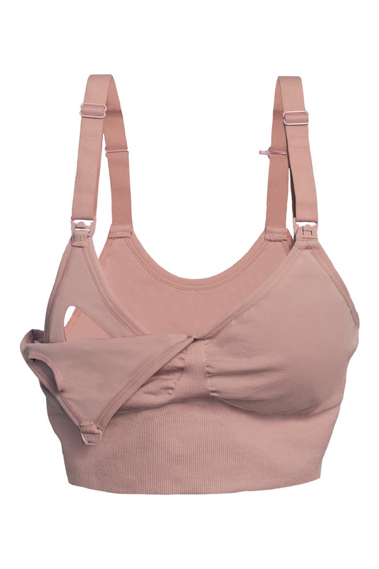 Bashful Maternity & Nursing Bra, Alternate, color, PETAL