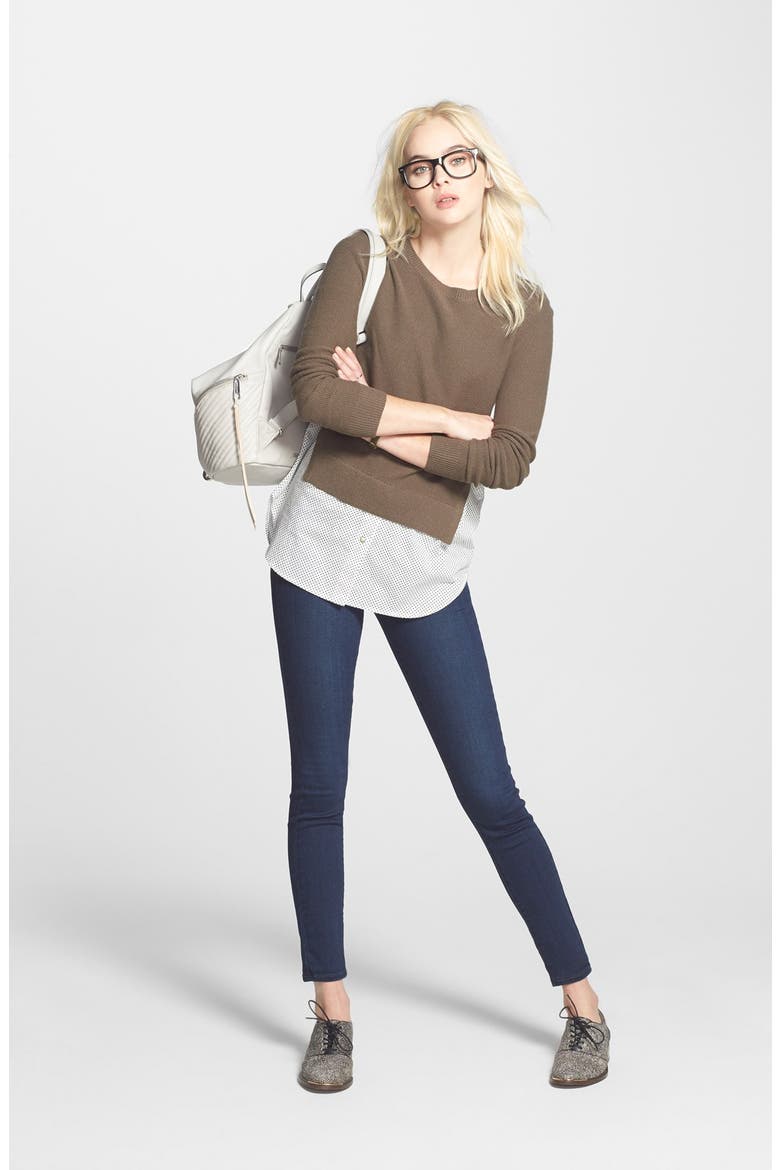 Denim 'Hoxton' High Rise Ultra Skinny Jeans (Nordstrom Exclusive), Alternate, color, TAKARA