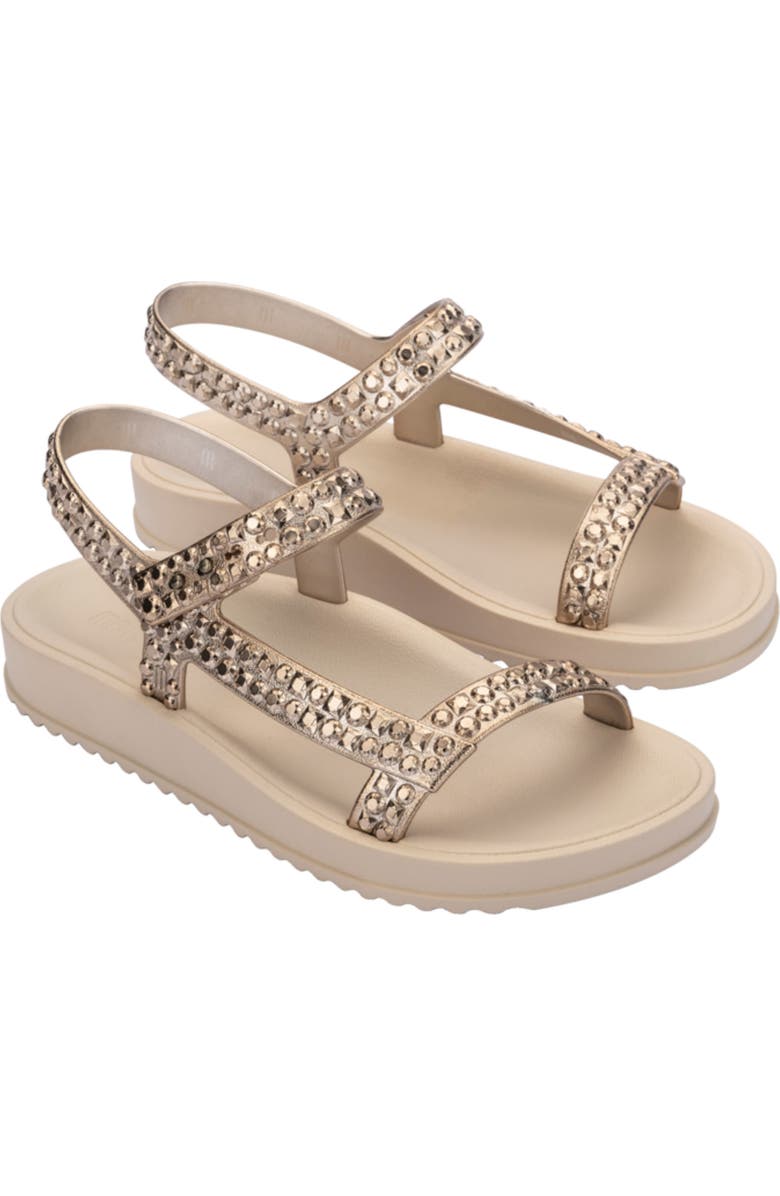 Melissa Lust Sandal, Main, color, Beige/ Gold
