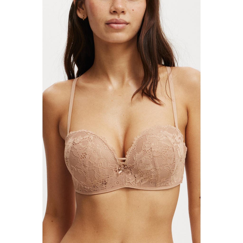 COTTON ON BODY EVERYDAY LACE STRAPLESS PUSH UP 2 BRA