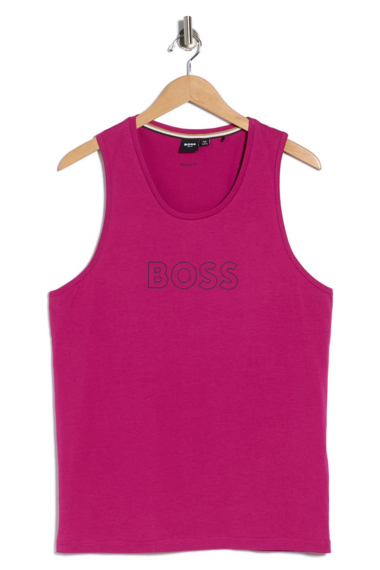 Beach Logo Tank Top, Alternate, color, MEDIUM PINK