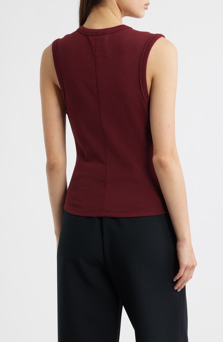 ARTLESS FOREVER Cameron V-Neck Tank, Alternate, color, Merlot