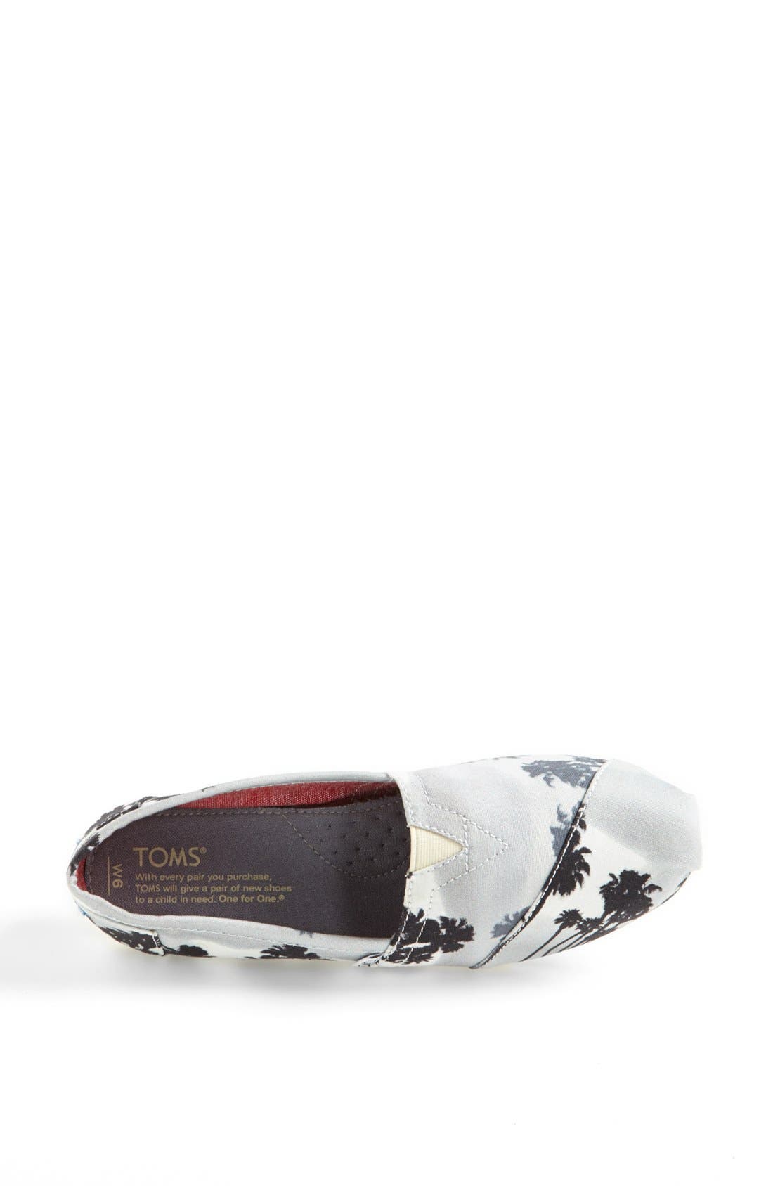 TOMS 'Classic - Palm Trees' Slip-On, Alternate, color, 