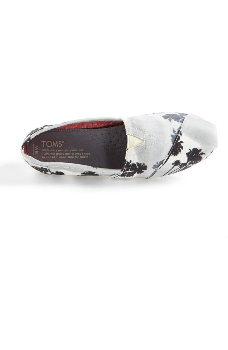 TOMS 'Classic - Palm Trees' Slip-On, Alternate, color,