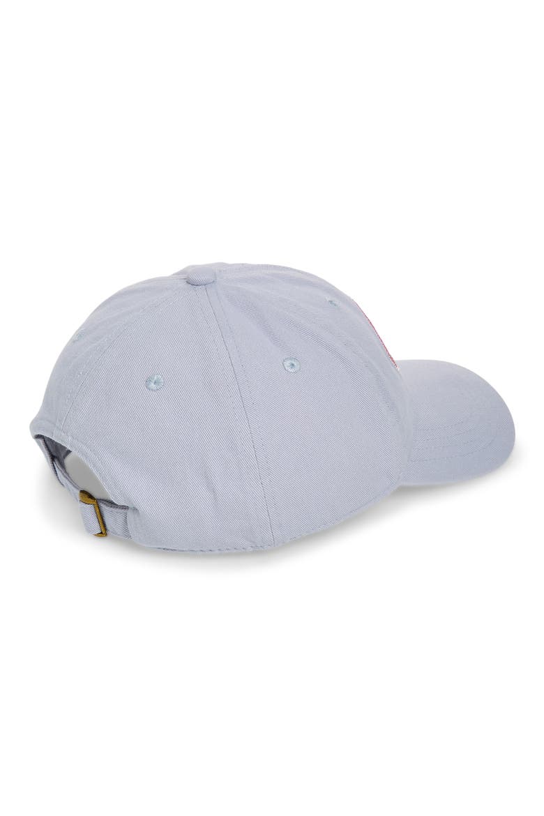 Embroidered Patch Twill Baseball Cap, Alternate, color, BLUE CLAM