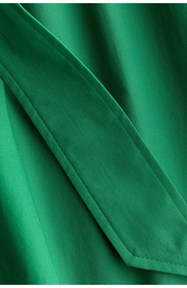 H&M Short-sleeved Shirt Dress, Alternate, color, Green