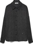 MANGO Metallic Button-Up Shirt
