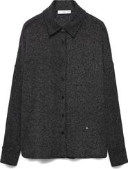 MANGO Metallic Button-Up Shirt