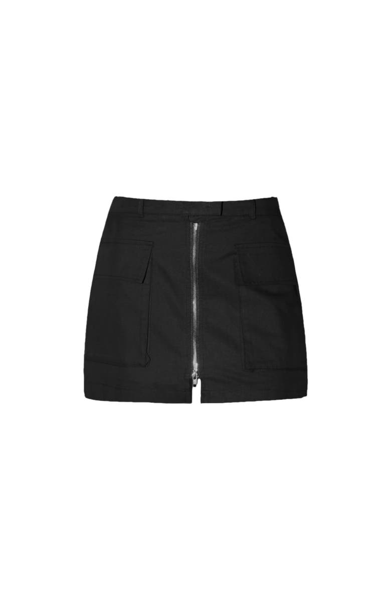 Blvck Paris Blvck Zipped Skirt, Main, color, Black