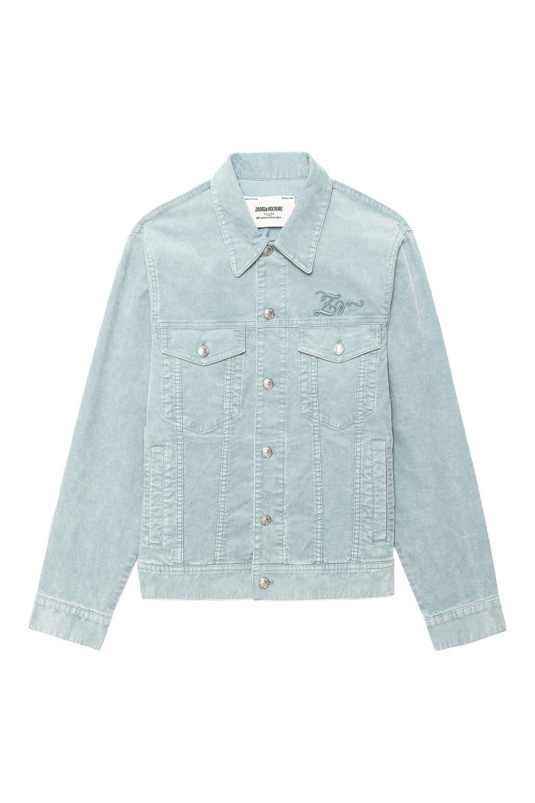Bases Corduroy Jacket, Alternate, color, DENIM