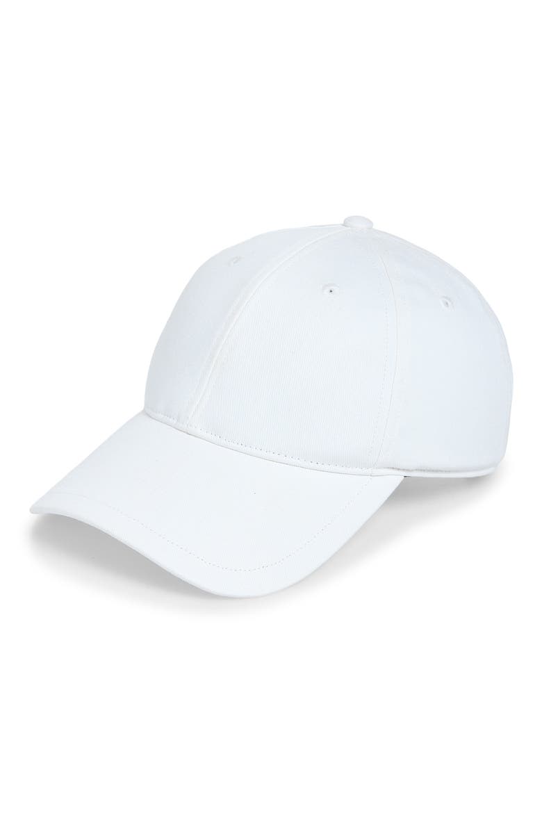 Harlow Cotton Twill Ball Cap, Main, color, WHITE