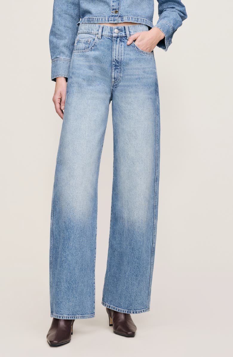 DL1961 Taylor Relaxed High Rise Barrel Jeans, Main, color, Salt Lake