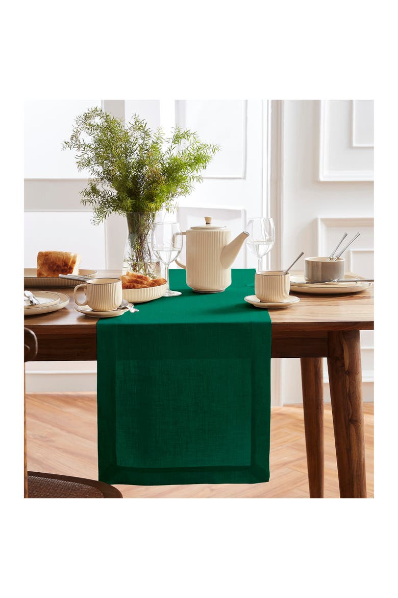 Linen Table Runner - Sonoma, Main, color, Green