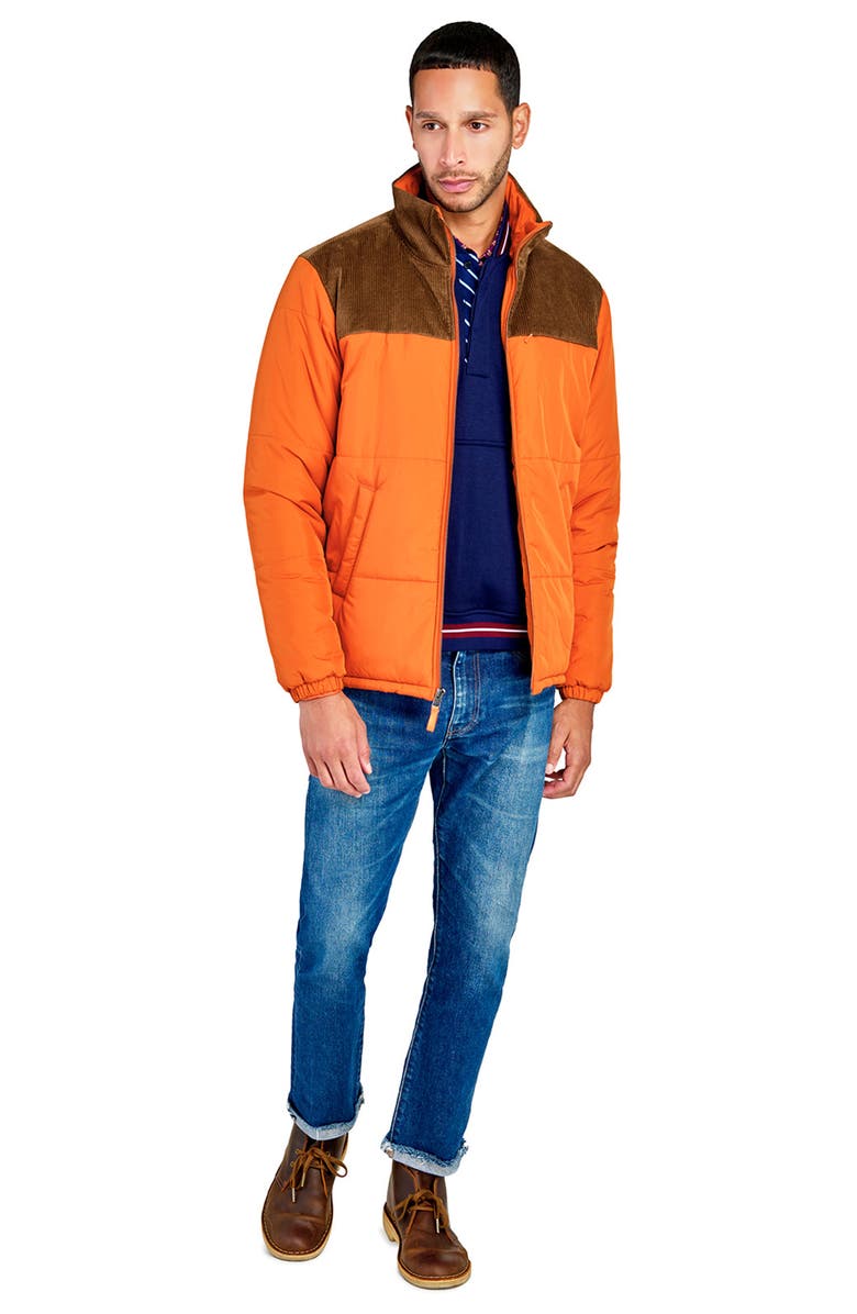 CONSTRUCT Solid Puffer Jacket, Alternate, color, Orange