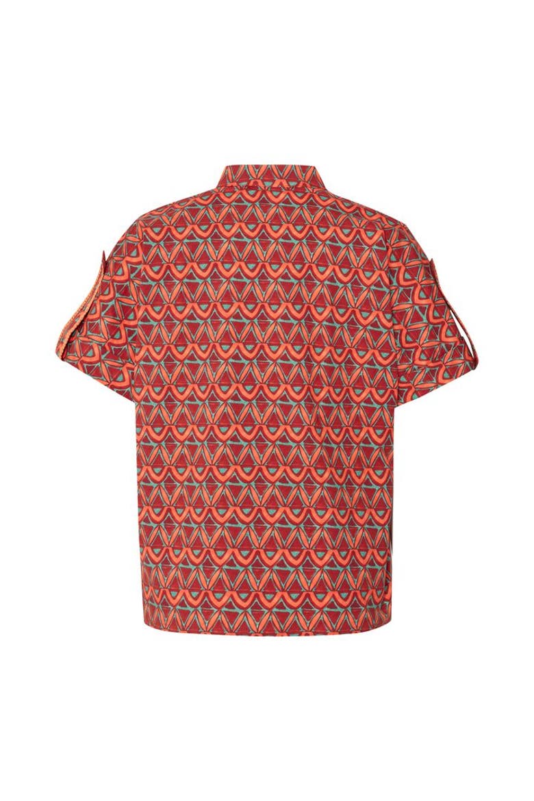 Belt Sleeve Multicolor Shirt, Alternate, color, MULTICOLOR