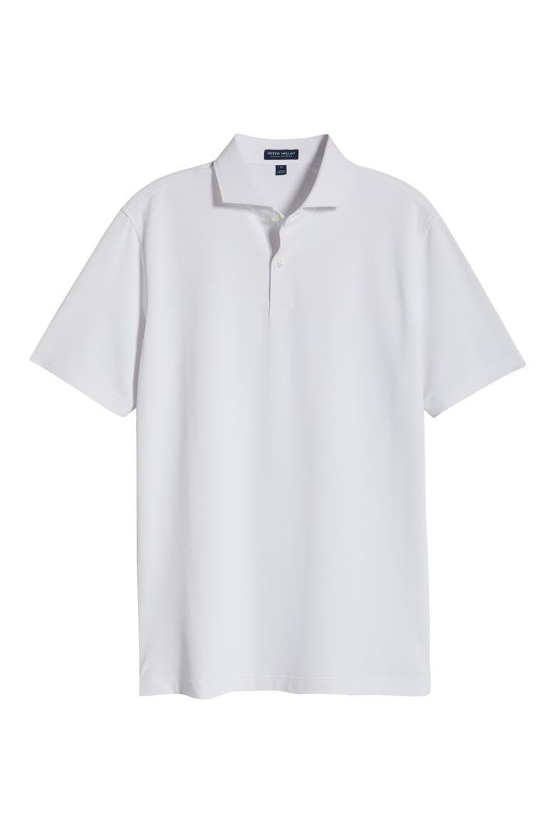 Soul Solid Performance Mesh Golf Polo, Alternate, color, WHITE