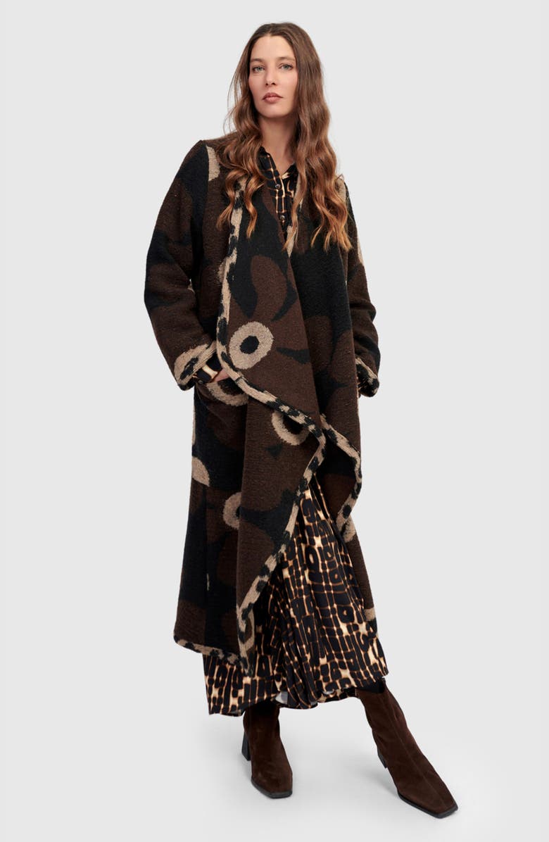 Alembika Jamboree Cozy Draped Coat, Main, color, Floral