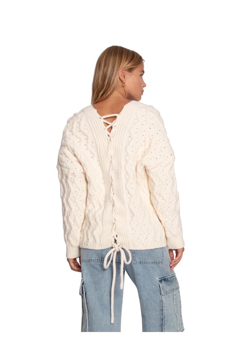 Sugar Plum Chunky Cardigan, Alternate, color, Cream