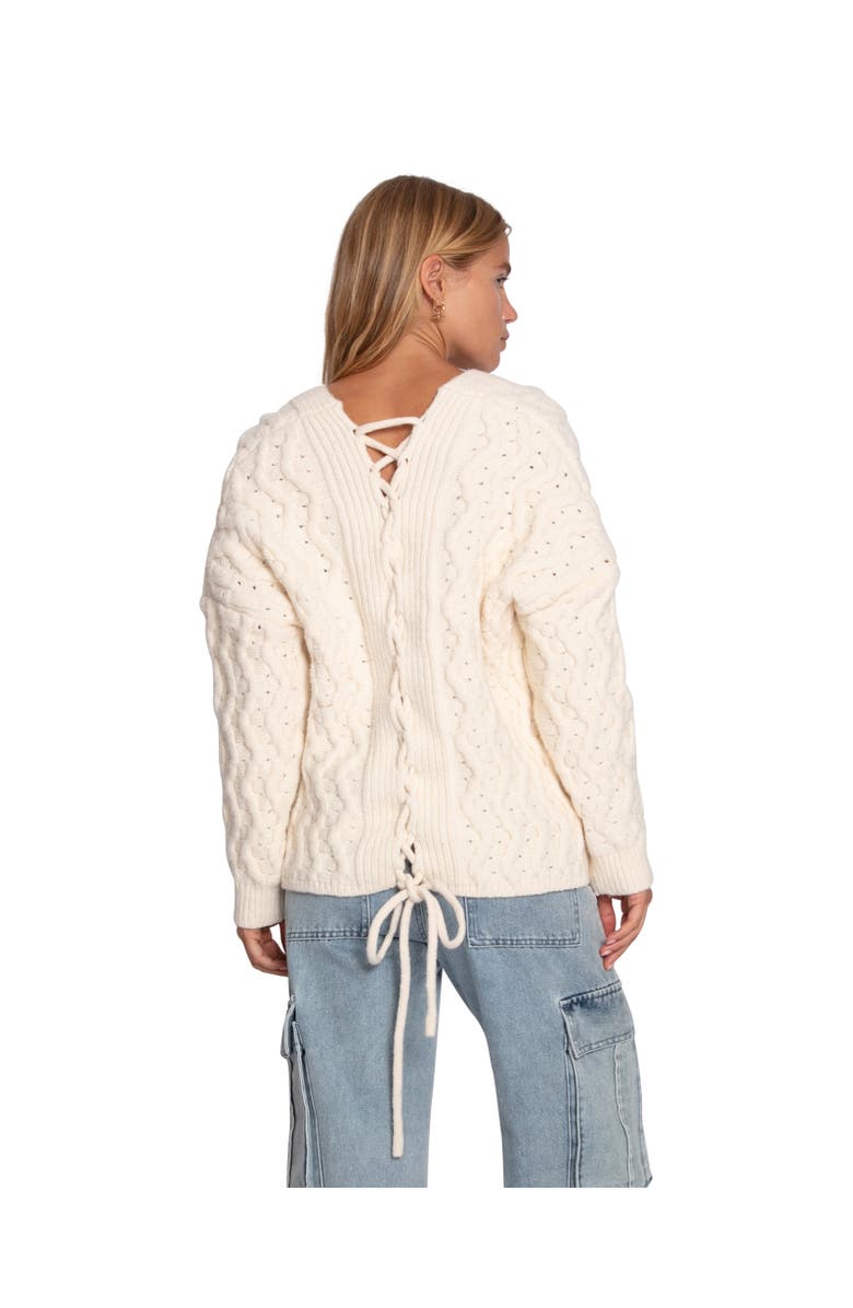 Belle & Bloom Sugar Plum Chunky Cardigan, Alternate, color, Cream