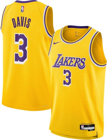 Nike Los Angeles Lakers Davis ユニフォーム Nike Youth Nike Anthony Davis Gold Los Angeles Lakers