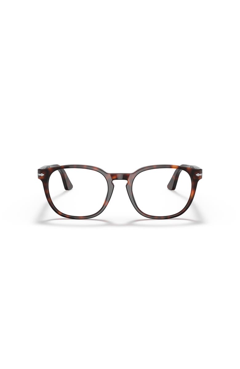 Persol 52mm Round optical glasses, Alternate, color, Tortoise