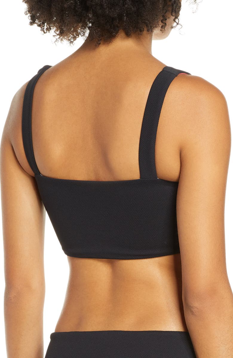 Maaji Dazzling 4-Way Piqué Reversible Bikini Top, Alternate, color, 