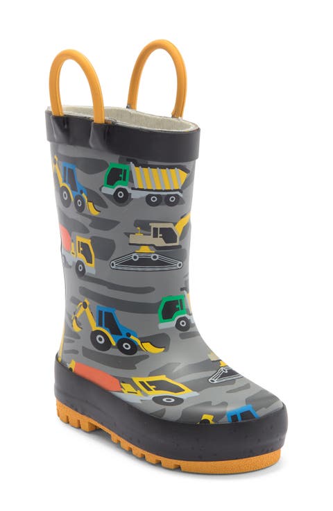 Kids' Construction Rain Boot (Walker, Toddler & Little Kid)