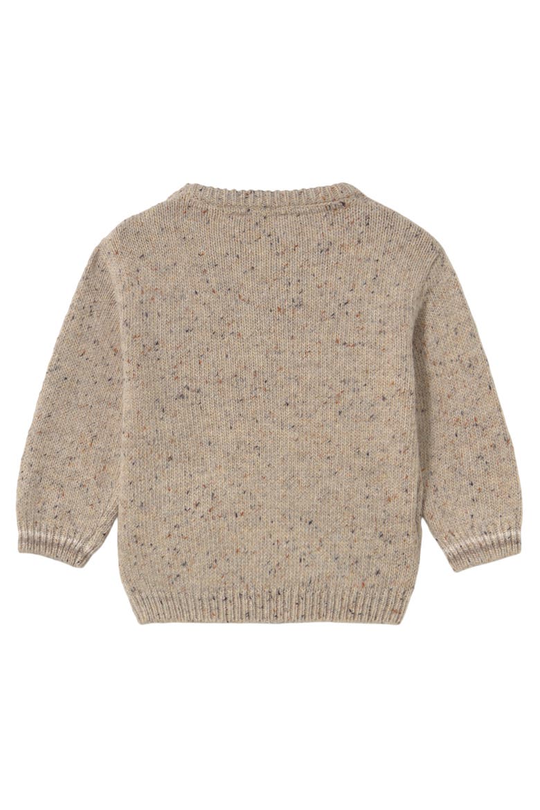 Bear Face Knit Sweater, Alternate, color, Beige